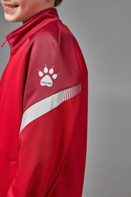 Олимпийка спортивная детская Kelme Children's Knitted Jacket / 8061WT3002-600 (р.130, красный)