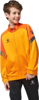 Олимпийка спортивная детская Kelme Children's Knitted Jacket / 8061WT3002-807 (р.130, оранжевый) - 