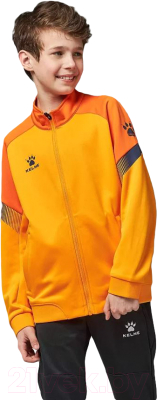Олимпийка спортивная детская Kelme Children's Knitted Jacket / 8061WT3002-807 (р.150, оранжевый)