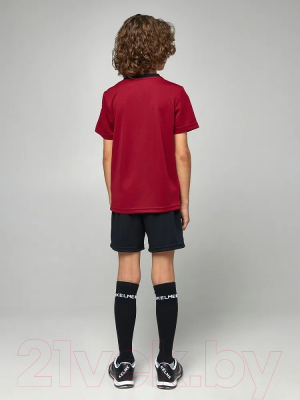 Футбольная форма Kelme Short-Sleeved Football Suit / 8251ZB3003-603 (р.160, красный/черный)