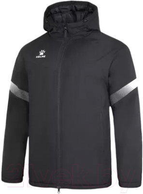 Куртка Kelme Hooded Short Padded Jacket / 8161MF1002-000 (M, черный)