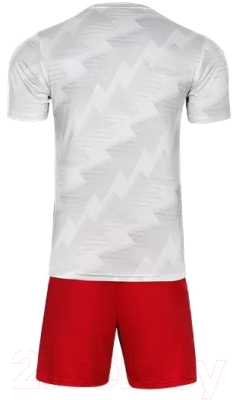Футбольная форма Kelme Short Sleeve Football Set / 9151ZB1002-100 (XS, белый/красный)