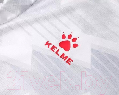 Футбольная форма Kelme Short Sleeve Football Set / 9151ZB3002-100 (р.140, белый/красный)