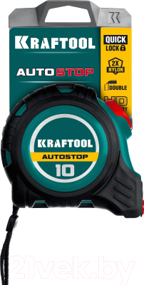 Рулетка Kraftool AutoStop 3412-10-25