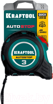 Рулетка Kraftool AutoStop 3412-3-16
