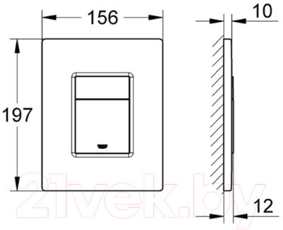 Инсталляция для унитаза GROHE Solido 38528001+38966KF0