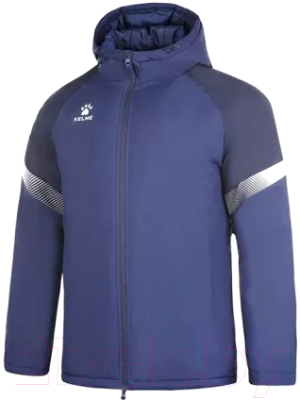 Куртка Kelme Hooded Short Padded Jacket / 8161MF1002-401 (XS, темно-синий)