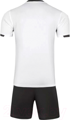 Футбольная форма Kelme Short Sleeve Football Suit / 8151ZB1003-100 (XS, белый/черный)