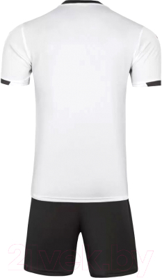 Футбольная форма Kelme Short Sleeve Football Suit / 8151ZB1003-100 (4XL, белый/черный)