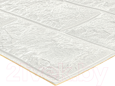 Комплект панелей ПВХ Lako Decor Классический кирпич 70x575(5мм) / LKD-01-04-101 CH (белый)