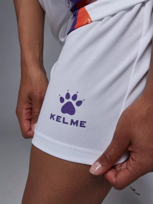 Футбольная форма Kelme Short-Sleeved Football Suit / 8151ZB1002-100 (L, белый)