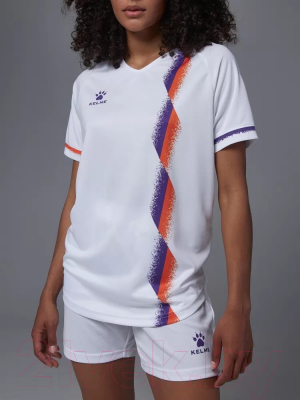 Футбольная форма Kelme Short-Sleeved Football Suit / 8151ZB1002-100 (L, белый)