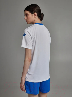 Футбольная форма Kelme Short-Sleeved Football Suit / 8251ZB1003-100 (3XL, белый/синий)