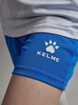 Футбольная форма Kelme Short-Sleeved Football Suit / 8251ZB1003-100 (XL, белый/синий)