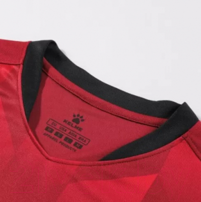 Футбольная форма Kelme Short-Sleeved Football Suit / 8251ZB1003-603 (2XL, красный/черный)