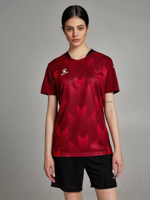 Футбольная форма Kelme Short-Sleeved Football Suit / 8251ZB1003-603 (3XL, красный/черный)