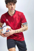 Футбольная форма Kelme Short-Sleeved Football Suit / 8251ZB1003-603 (L, красный/черный) - 