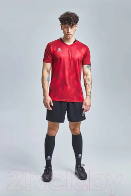 Футбольная форма Kelme Short-Sleeved Football Suit / 8251ZB1003-603 (S, красный/черный)