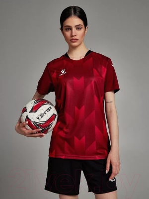 Футбольная форма Kelme Short-Sleeved Football Suit / 8251ZB1003-603 (XS, красный/черный)