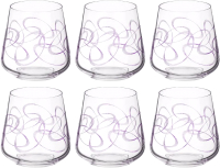 Набор стаканов Bohemia Crystal Sandra 23013/Q9203/400 (6шт) - 
