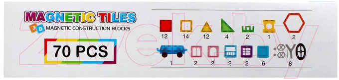 Конструктор магнитный Xinbida Магический магнит / 3550069