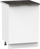 Шкаф-стол кухонный Интермебель Микс Топ ШСР 850-1-500 (белый премиум/сесамо) - 