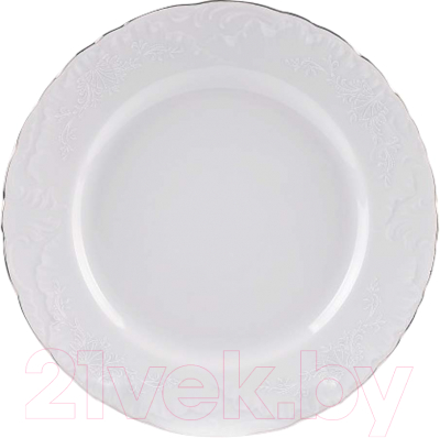 Тарелка закусочная (десертная) Cmielow i Chodziez Rococo Узор платина / 0030990-OMAZ2304