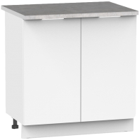 Шкаф-стол кухонный Интермебель Микс Топ ШСР 850-3-800 (белый премиум/лунный камень) - 