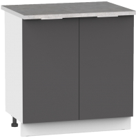 Шкаф-стол кухонный Интермебель Микс Топ ШСР 850-3-800 (графит серый/лунный камень) - 