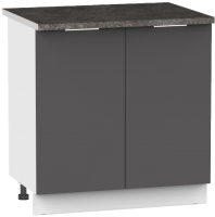 Шкаф-стол кухонный Интермебель Микс Топ ШСР 850-3-800 (графит серый/сесамо) - 