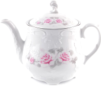 Заварочный чайник Cmielow i Chodziez Rococo / OMDZ23-25 (бледная роза/линия платина) - 