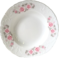Тарелка столовая глубокая Cmielow i Chodziez OMDZ23-22 (бледная роза/линия платина) - 