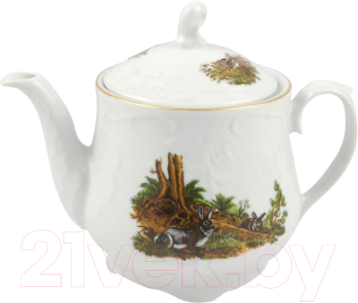 Заварочный чайник Cmielow i Chodziez Rococo Охота / OMD1051-27