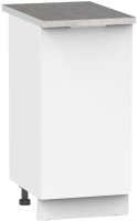Шкаф-стол кухонный Интермебель Микс Топ ШСР 850-1-300 (белый премиум/лунный камень) - 