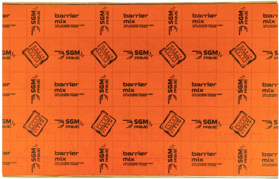Шумоизоляция SGM Barrier Mix 0.5x0.8м/6мм (1 лист)