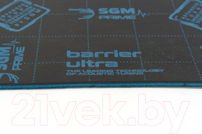 Шумоизоляция SGM Barrier Ultra 0.5x0.8м/6мм (1 лист)
