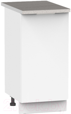 Шкаф-стол кухонный Интермебель Микс Топ ШСР 850-1-300 (белый премиум/этна)