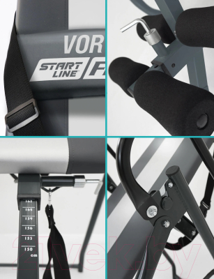 Инверсионный стол Start Line Fitness Vortex / SLFIT03-GS (серый/серебристый)