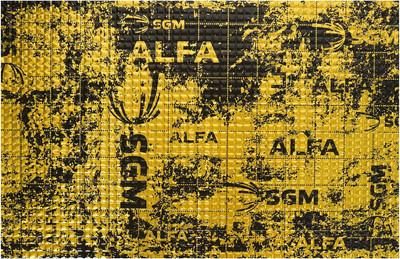 Шумоизоляция SGM Альфа 2 0.5x0.8м/2мм / М2Ф (1 лист) -