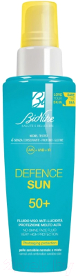 Спрей солнцезащитный BioNike Defence Sun 50+ No-Shine Face Fluid (50мл)