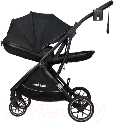 Детская прогулочная коляска Farfello Fest Lux / FL-5 (богатый черный)