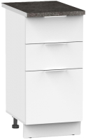 Шкаф-стол кухонный Интермебель Микс Топ ШСР 850-14-300 (белый премиум/сесамо) - 