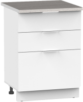 Шкаф-стол кухонный Интермебель Микс Топ ШСР 850-14-500 (белый премиум/этна) - 