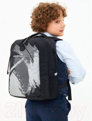 Школьный рюкзак Grizzly RB-356-1 (черный)