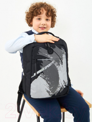 Школьный рюкзак Grizzly RB-356-1 (черный)
