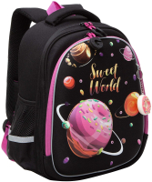 Школьный рюкзак Grizzly RAz-386-8 (черный) - 