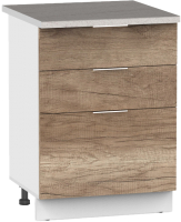 Шкаф-стол кухонный Интермебель Микс Топ ШСР 850-14-600 (дуб каньон/этна) - 