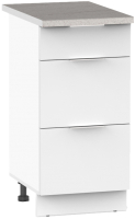 Шкаф-стол кухонный Интермебель Микс Топ ШСР 850-23-300 (белый премиум/этна) - 