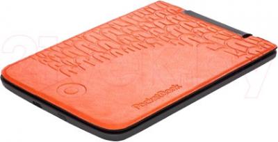 Обложка для электронной книги PocketBook Cover 515 (Black-Orange) - вид лежа