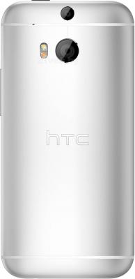 Смартфон HTC One Dual / M8 (серебристый) - задняя панель